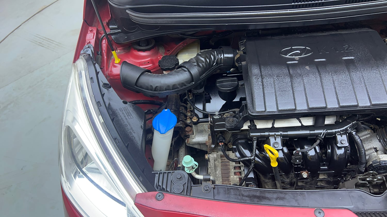 Used 2018 Hyundai Grand i10 Sportz 1.2 Kappa VTVT Petrol Manual engine ENGINE RIGHT SIDE VIEW