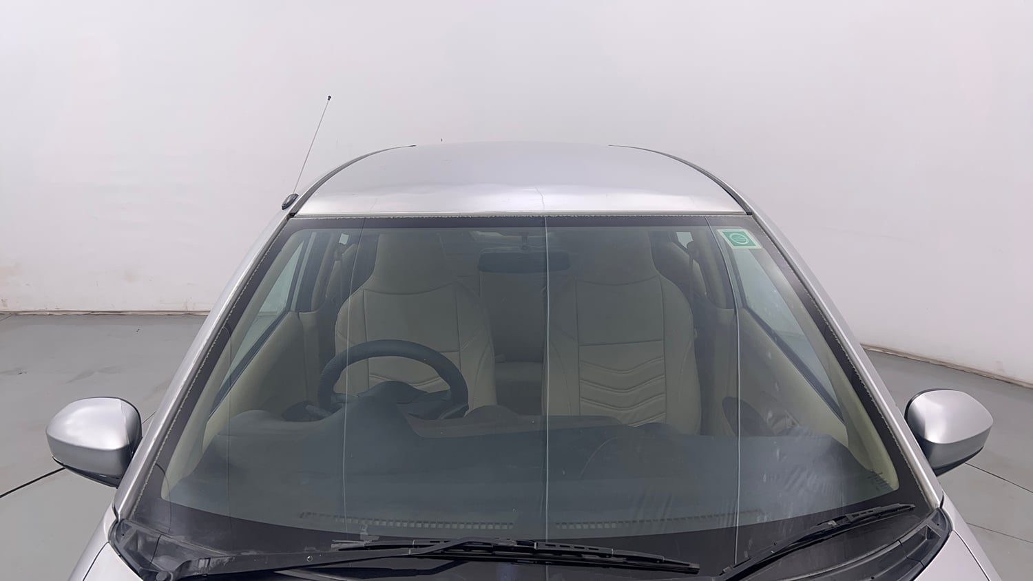 Used 2013 Honda Brio S MT Petrol Manual exterior FRONT WINDSHIELD VIEW