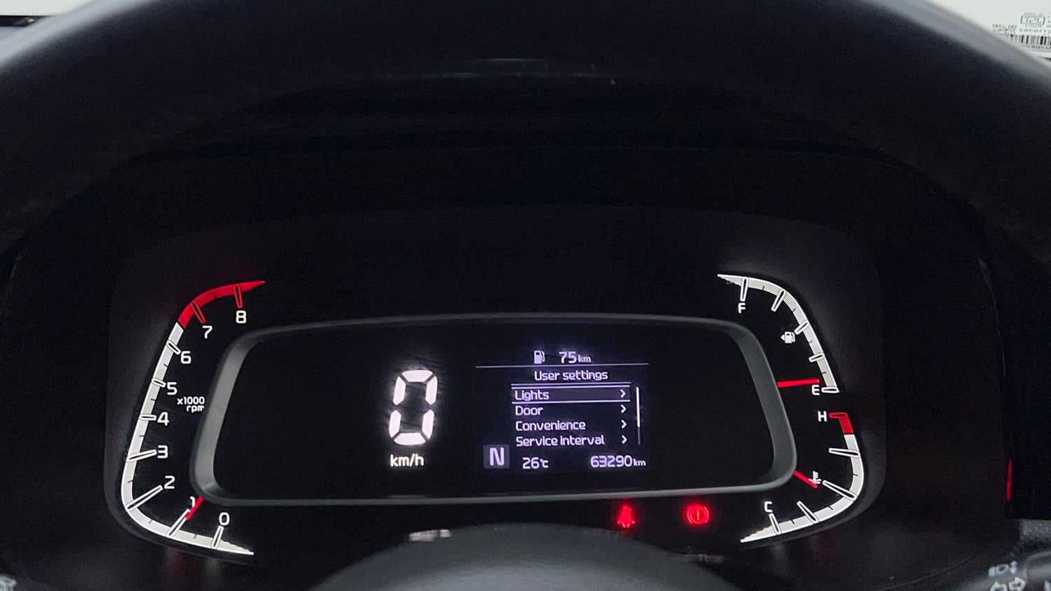 Used 2021 Kia Sonet HTX 1.0 iMT Petrol Manual interior CLUSTERMETER VIEW