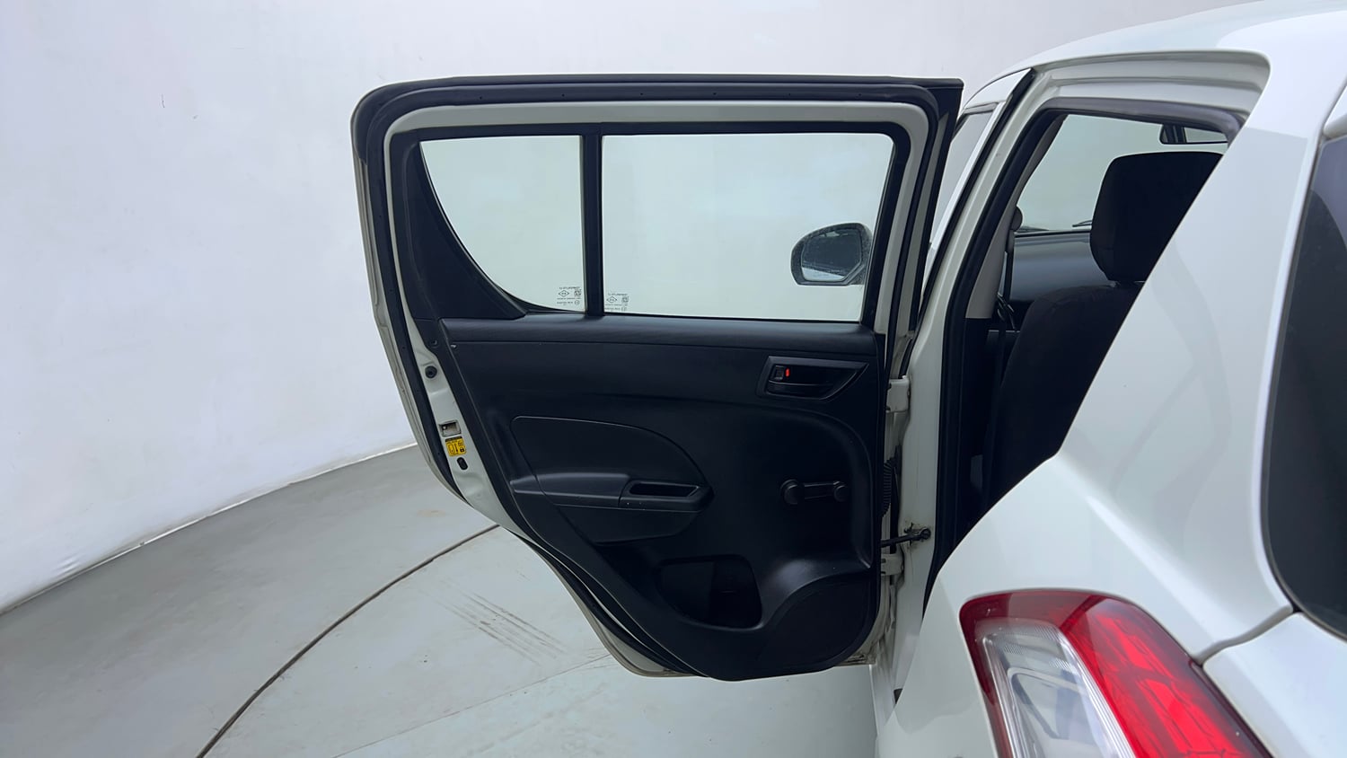 Used 2013 Maruti Suzuki Swift LXi Petrol Manual interior LEFT REAR DOOR OPEN VIEW