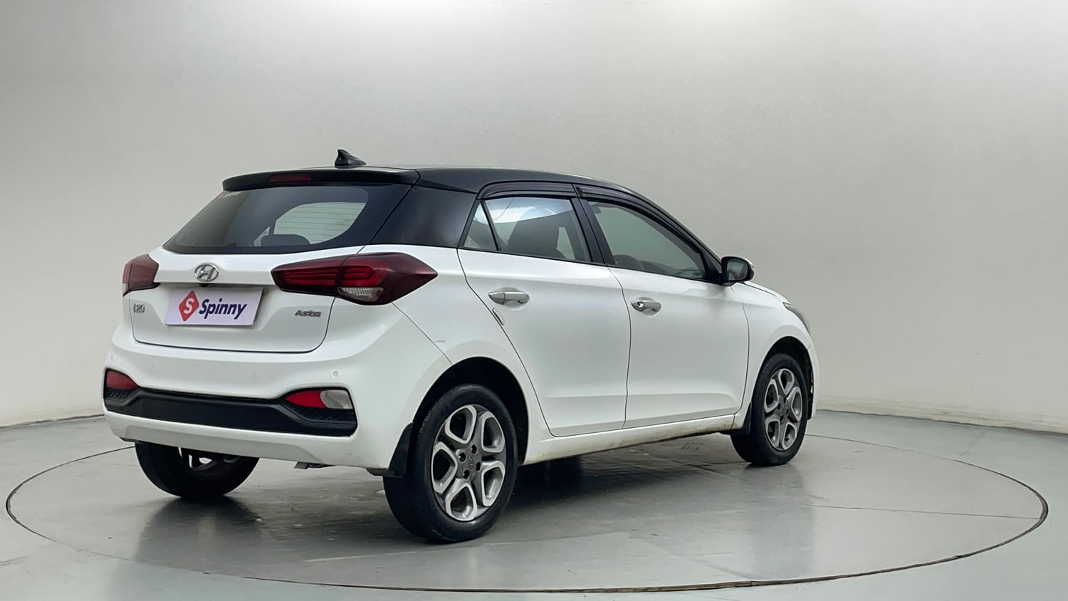 Used 2019 Hyundai Elite i20 Asta 1.2 Dual Tone Petrol Manual exterior RIGHT REAR CORNER VIEW