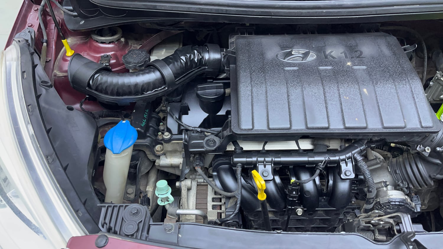 Used 2014 Hyundai Grand i10 Asta 1.2 Kappa VTVT Petrol Manual engine ENGINE RIGHT SIDE VIEW