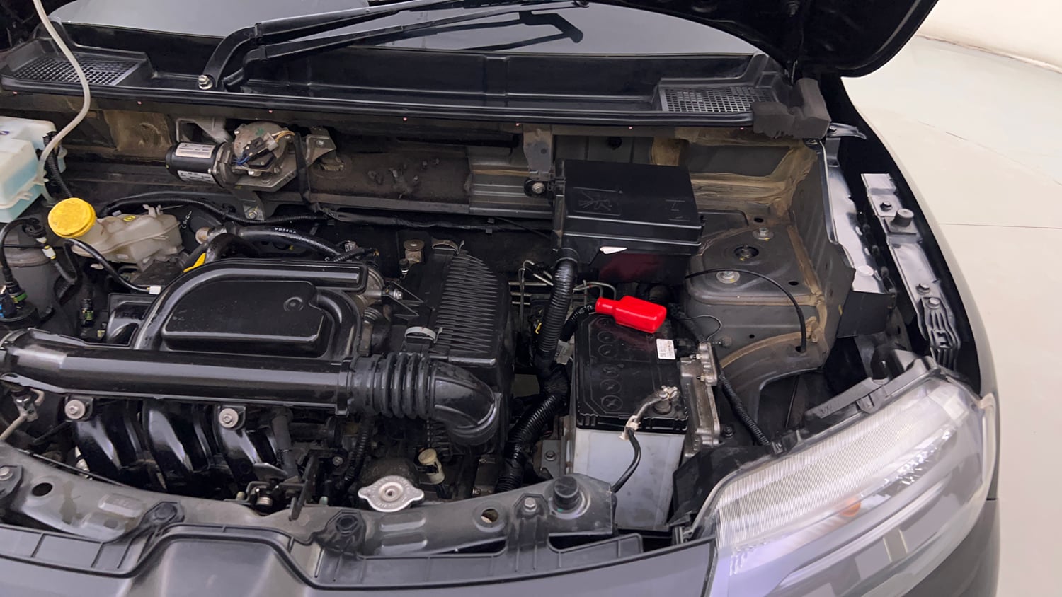 Used 2023 Renault Kwid CLIMBER AMT Urban Night Limited Edition Petrol Automatic engine ENGINE LEFT SIDE HINGE & APRON VIEW