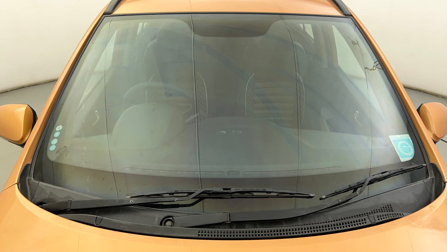 Used 2015 Hyundai Grand i10 Sportz 1.2 Kappa VTVT Petrol Manual exterior FRONT WINDSHIELD VIEW