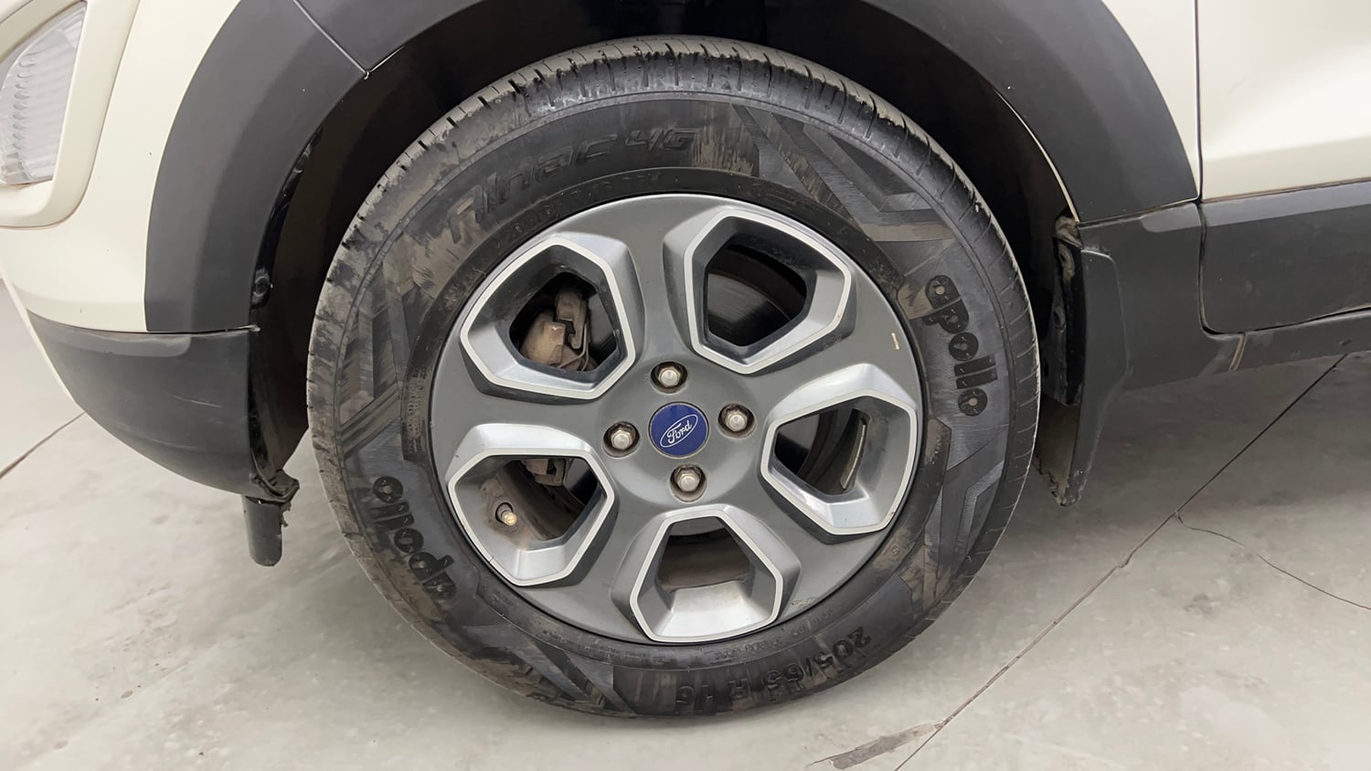 Used 2021 Ford EcoSport Titanium Plus 1.5L Ti-VCT AT Petrol Automatic tyres LEFT FRONT TYRE RIM VIEW