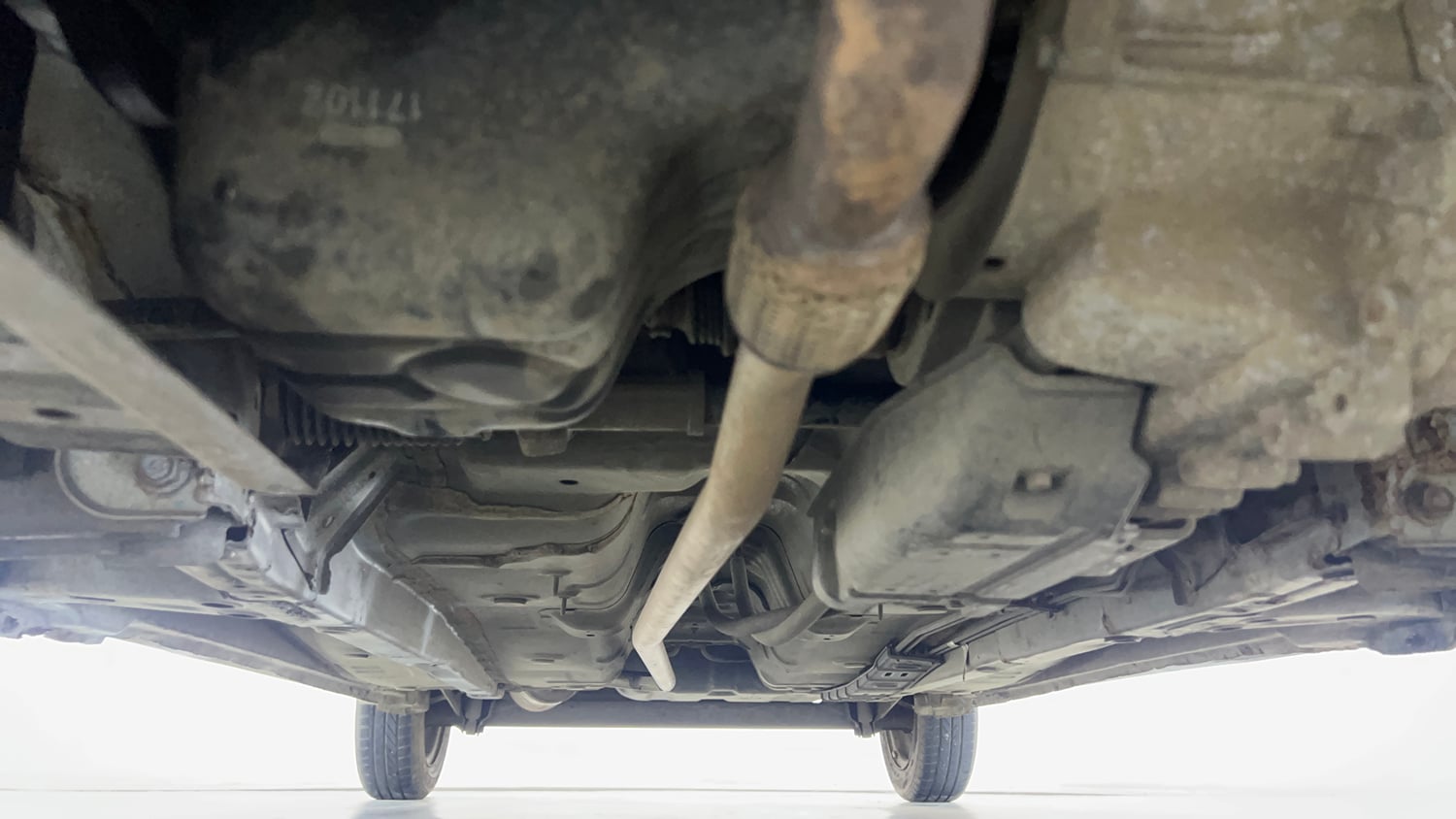 Used 2018 Hyundai Eon Era + Petrol Manual extra FRONT LEFT UNDERBODY VIEW
