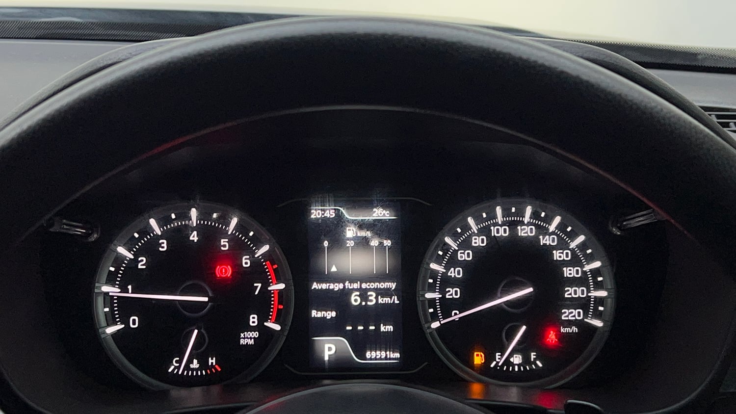 Used 2023 Maruti Suzuki Grand Vitara Zeta Smart Hybrid AT Petrol Automatic interior CLUSTERMETER VIEW