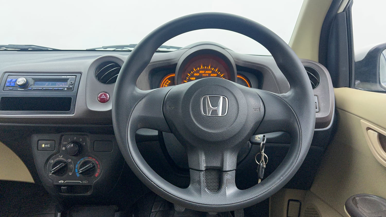 Used 2013 Honda Amaze 1.2 EX i-VTEC Petrol Manual interior STEERING VIEW