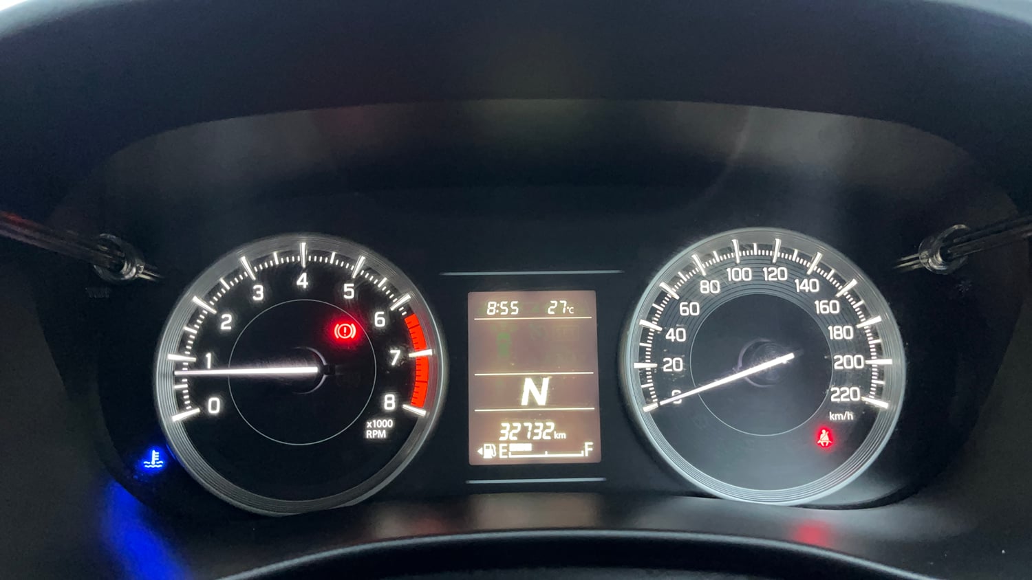 Used 2024 Toyota Glanza S AMT Petrol Automatic interior CLUSTERMETER VIEW