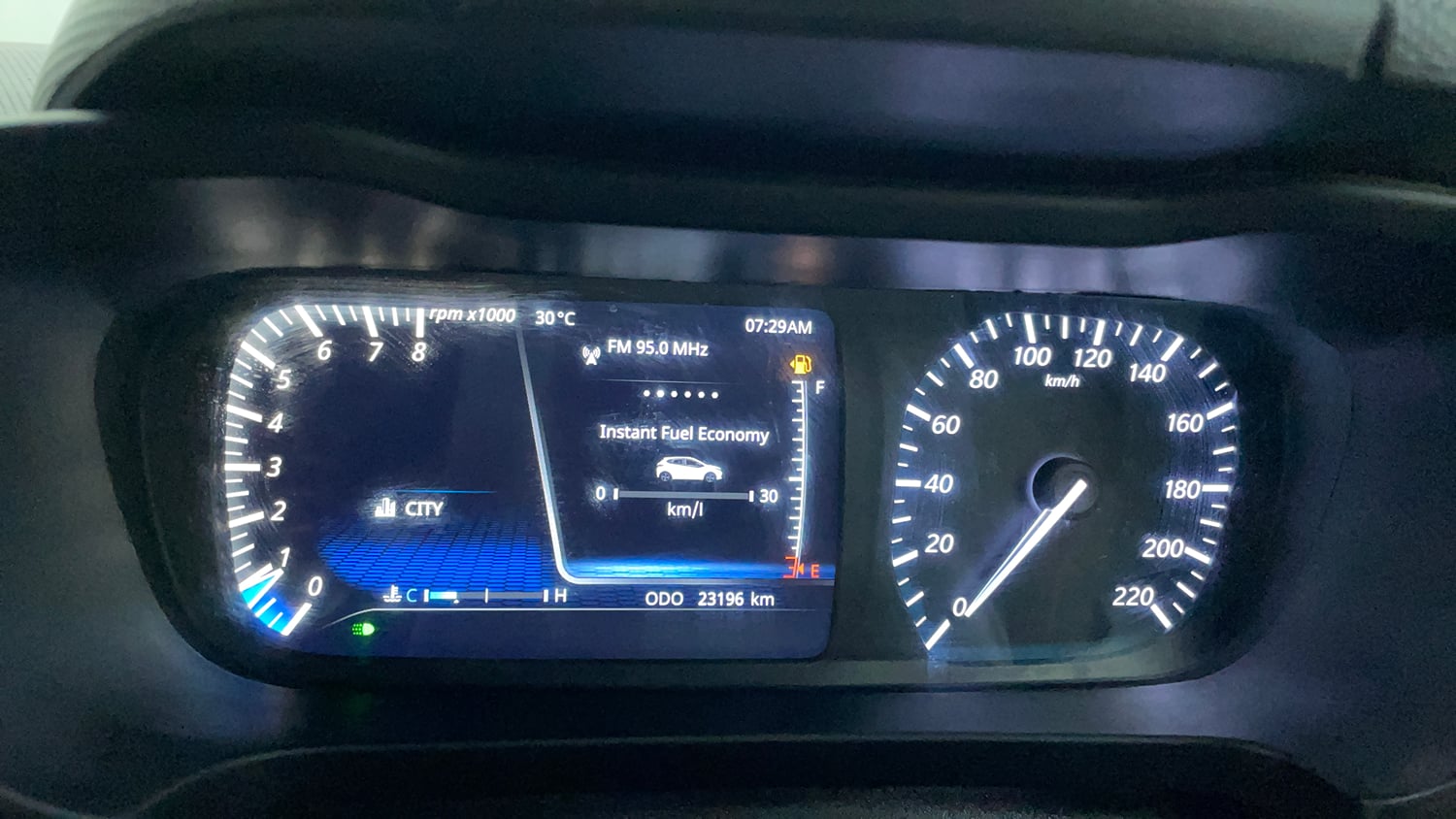 Used 2023 Tata Altroz XZ Plus (S) Petrol Manual interior CLUSTERMETER VIEW