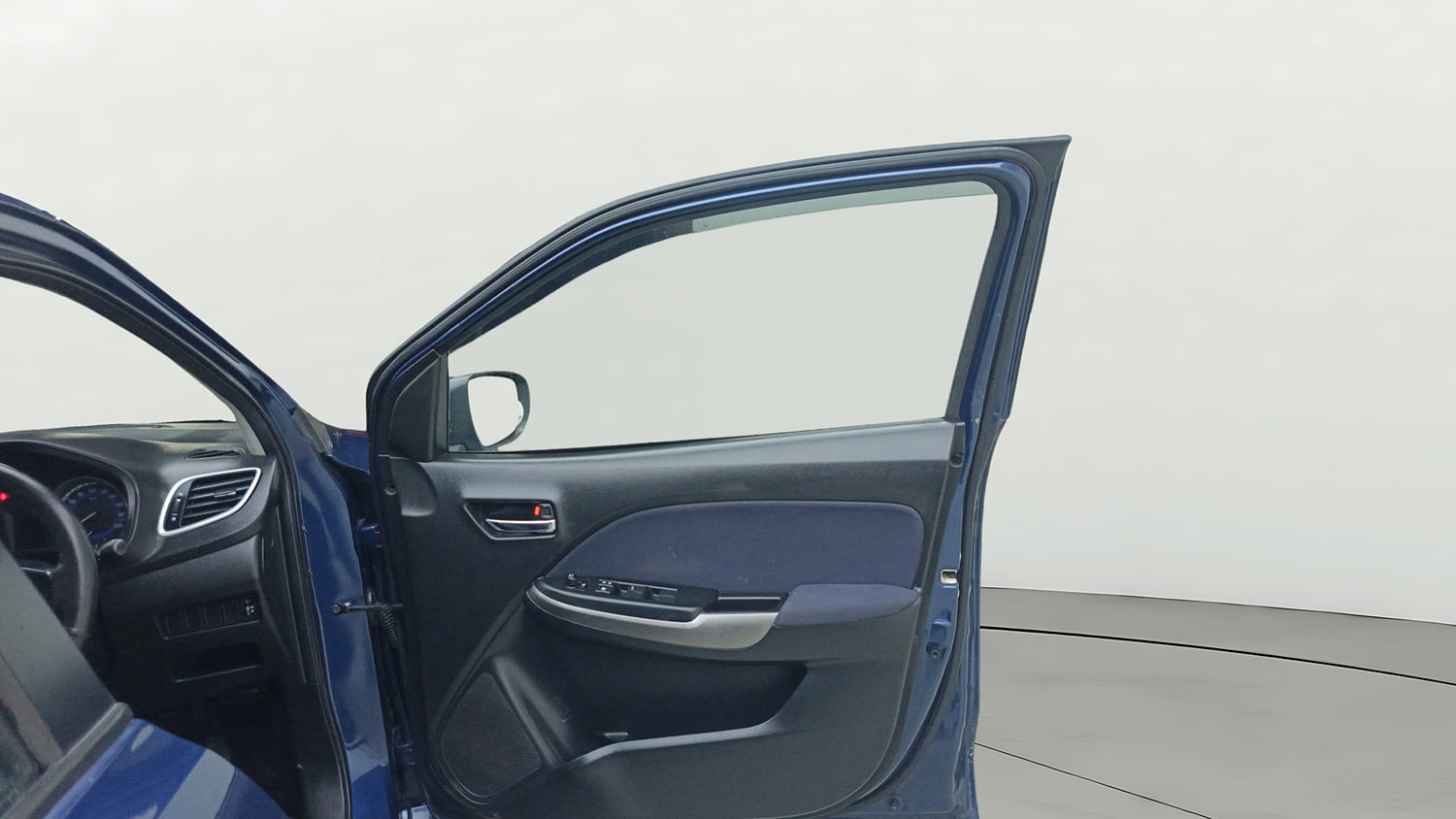 Used 2019 Maruti Suzuki Baleno Delta Petrol Manual interior RIGHT FRONT DOOR OPEN VIEW