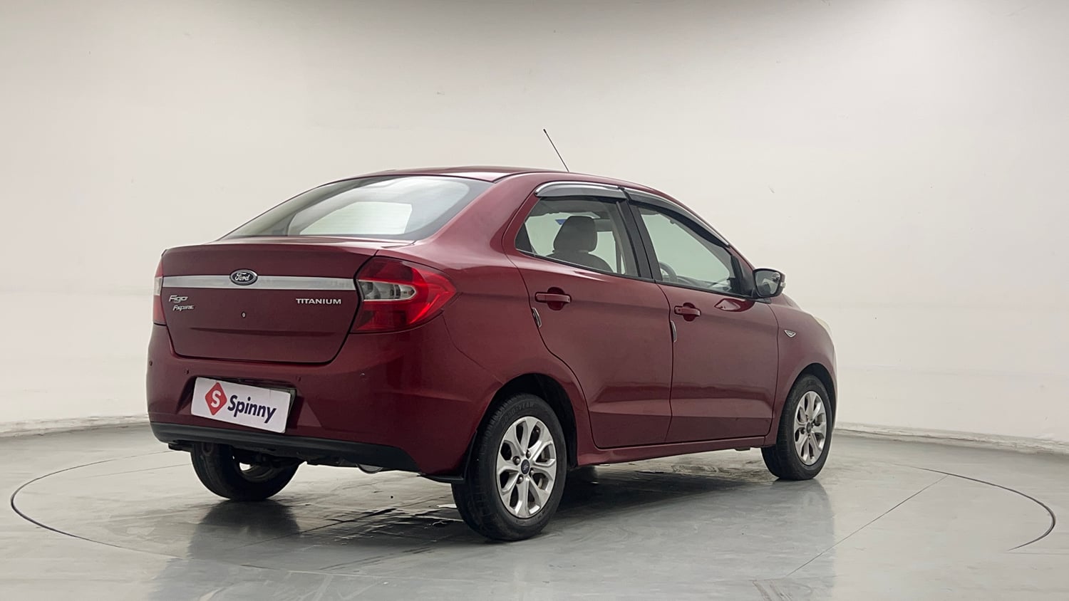 Used 2017 Ford Figo Aspire Titanium 1.2 Ti-VCT Petrol Manual exterior RIGHT REAR CORNER VIEW