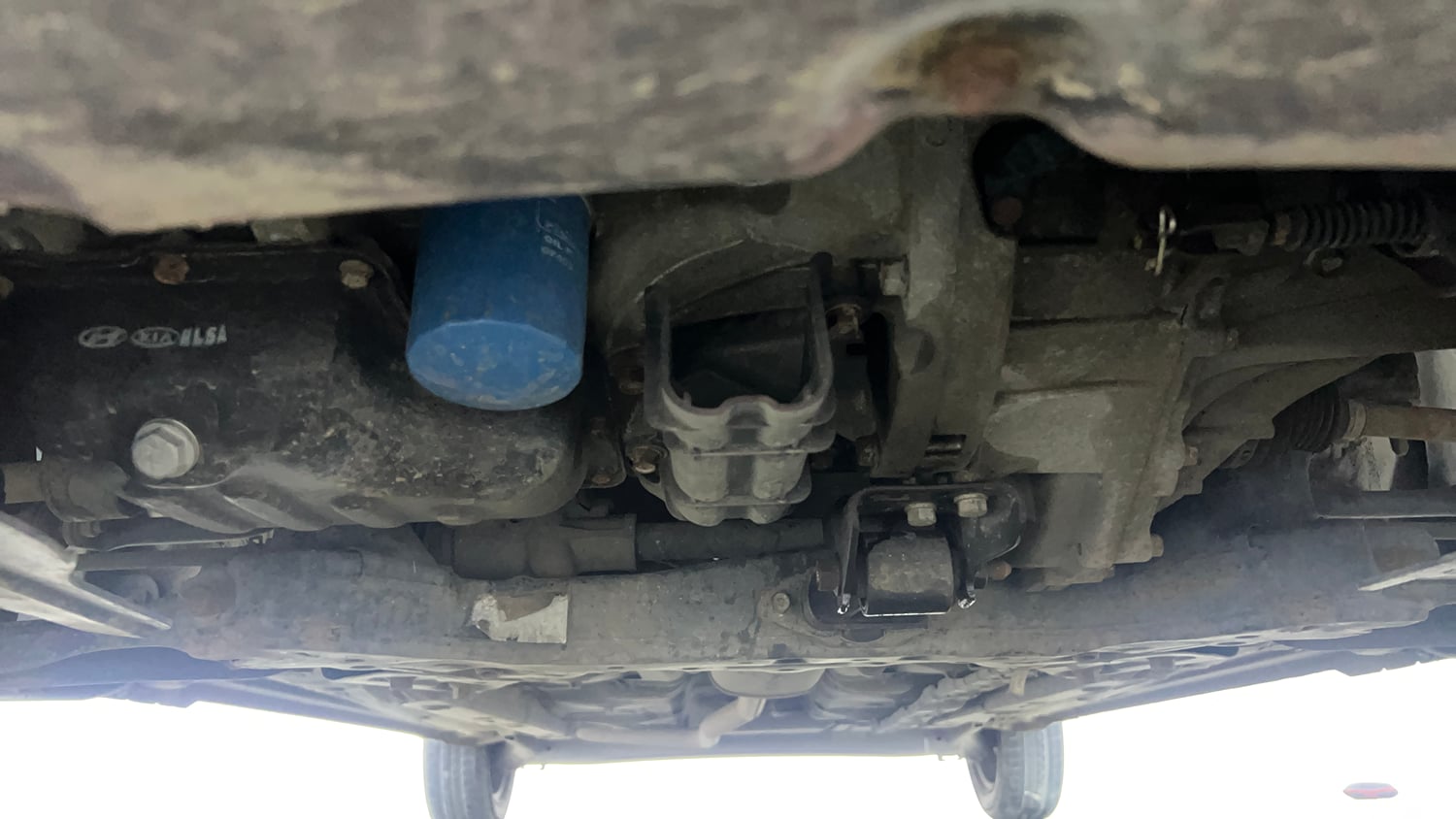 Used 2018 Hyundai Grand i10 Sportz 1.2 Kappa VTVT Petrol Manual extra FRONT LEFT UNDERBODY VIEW