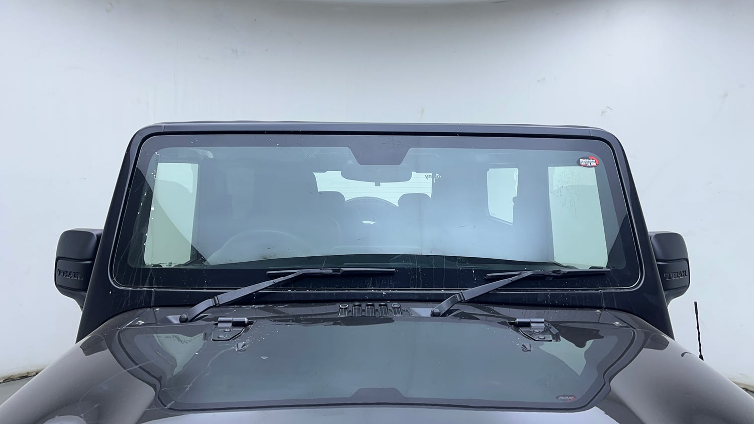 Used 2022 mahindra Thar LX Hard Top Petrol AT 4WD Petrol Automatic exterior FRONT WINDSHIELD VIEW