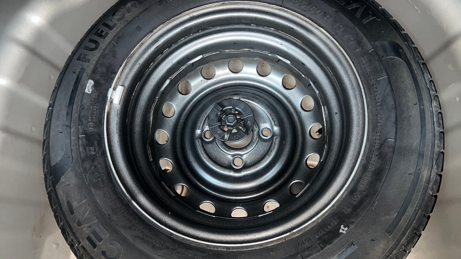 Used 2019 Hyundai Santro Sportz AMT Petrol Automatic tyres SPARE TYRE VIEW