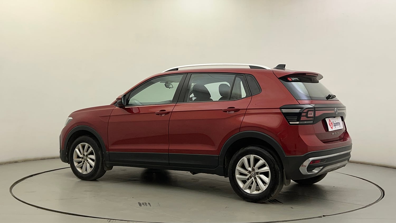 Used 2022 Volkswagen Taigun Highline 1.0 TSI AT Petrol Automatic exterior LEFT REAR CORNER VIEW