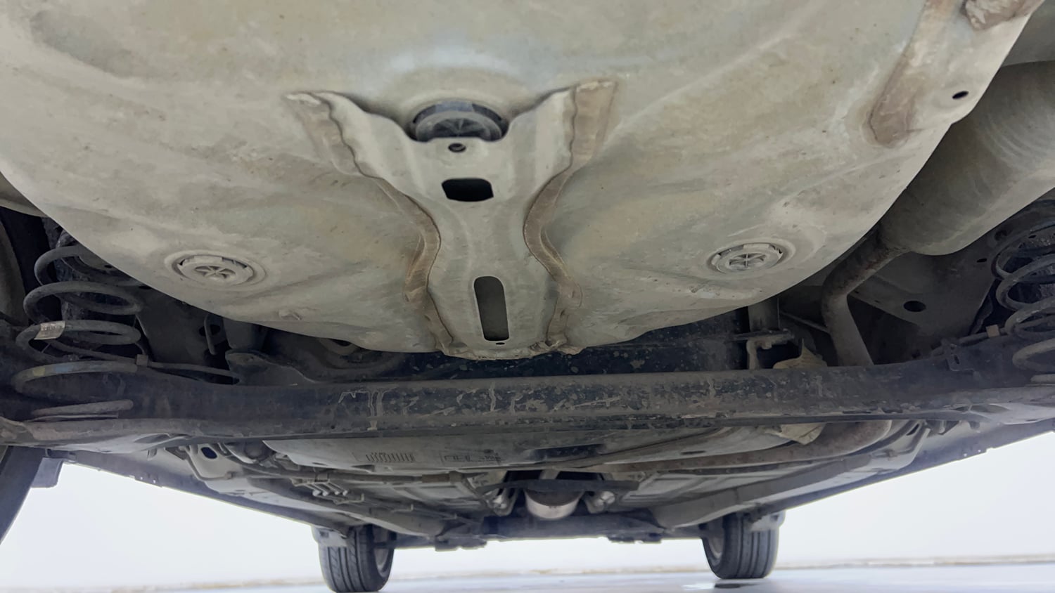 Used 2021 Maruti Suzuki Baleno Zeta Petrol Manual extra REAR UNDERBODY VIEW (TAKEN FROM REAR)