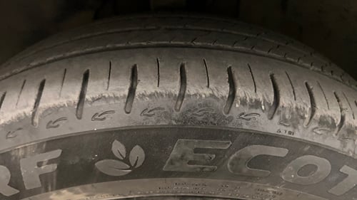 Used 2023 Tata Altroz XZ Petrol Petrol Manual tyres LEFT FRONT TYRE TREAD VIEW