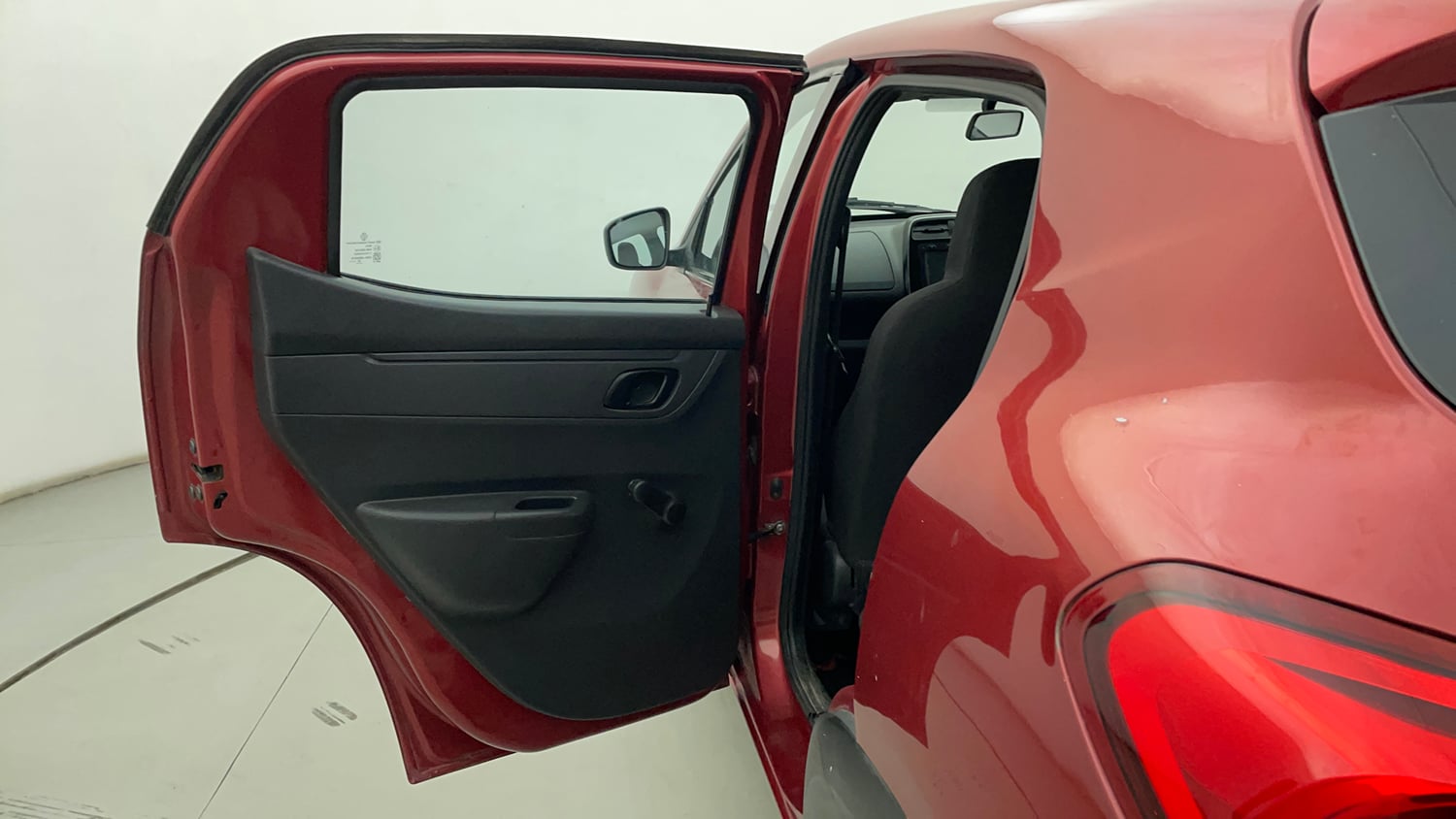 Used 2016 Renault Kwid 1.0 RXT Petrol Manual interior LEFT REAR DOOR OPEN VIEW