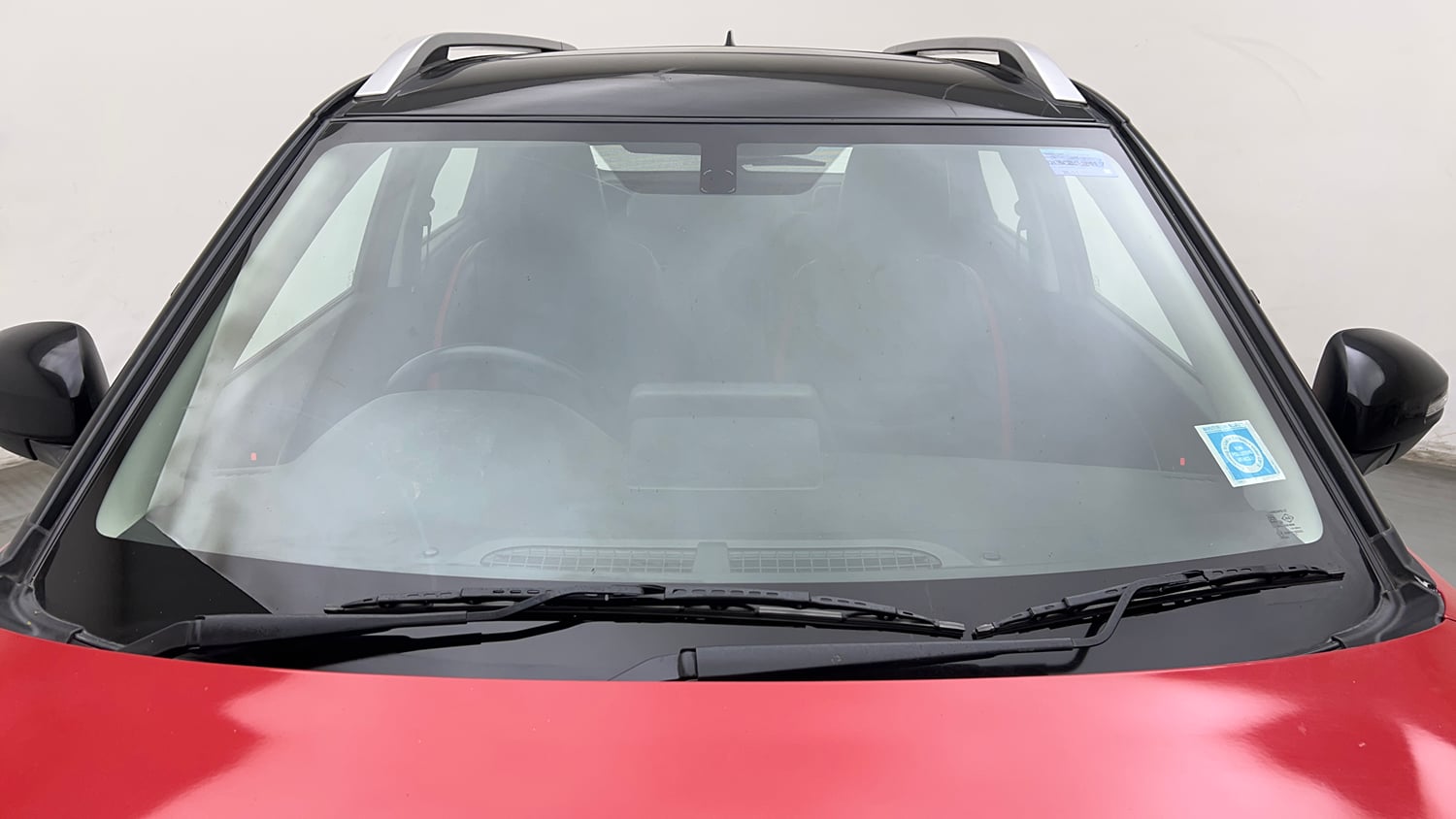 Used 2023 Maruti Suzuki Brezza Zxi Dual Tone Petrol Manual exterior FRONT WINDSHIELD VIEW