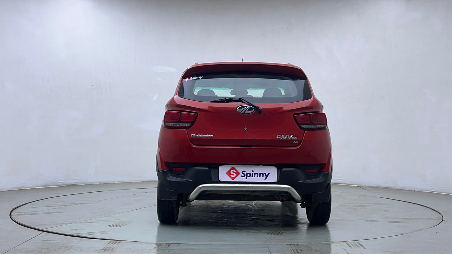 Used 2017 Mahindra KUV100 K6 6 STR Petrol Manual exterior BACK VIEW