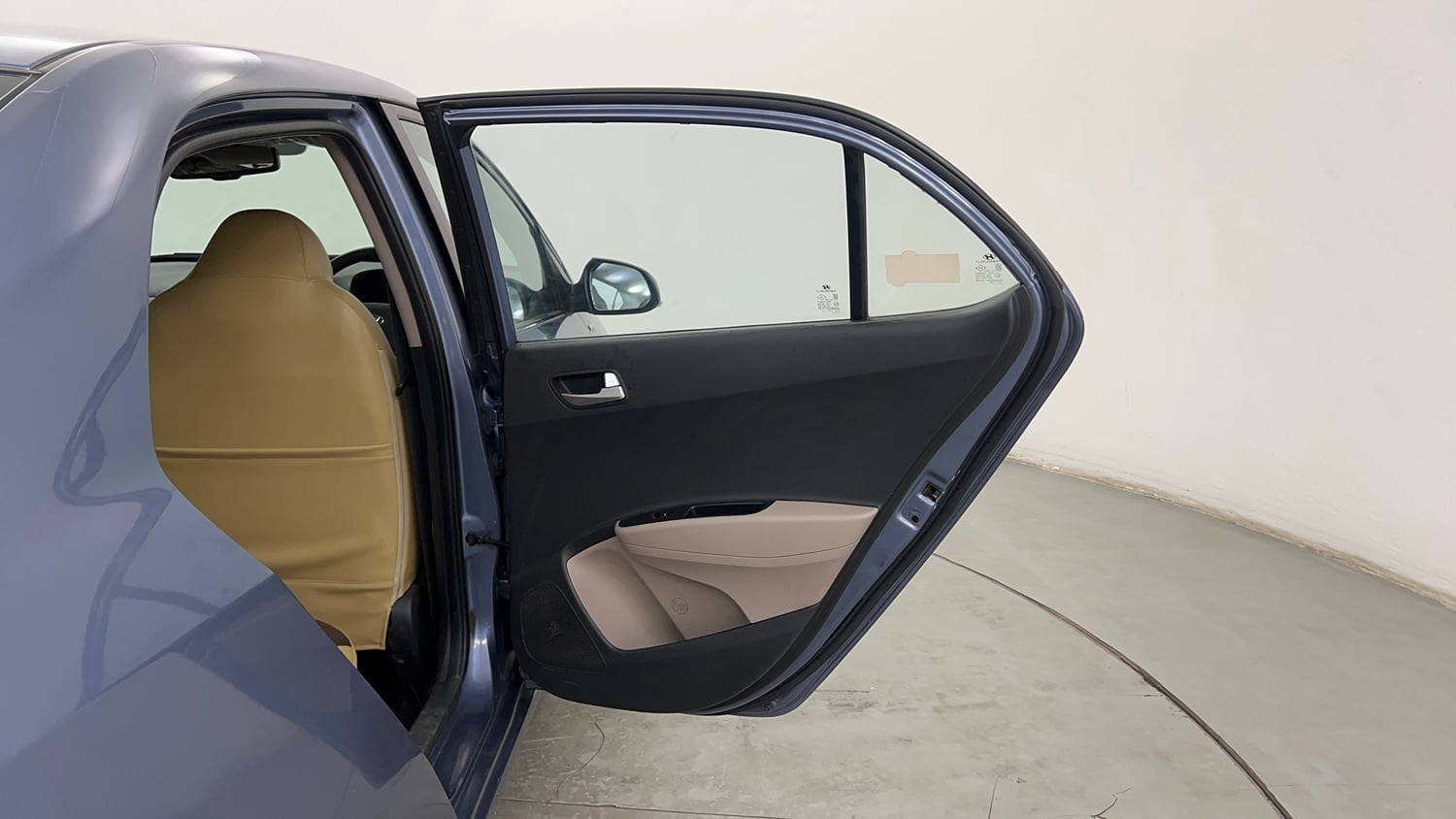 Used 2015 Hyundai Xcent SX 1.2 Petrol Manual interior RIGHT REAR DOOR OPEN VIEW