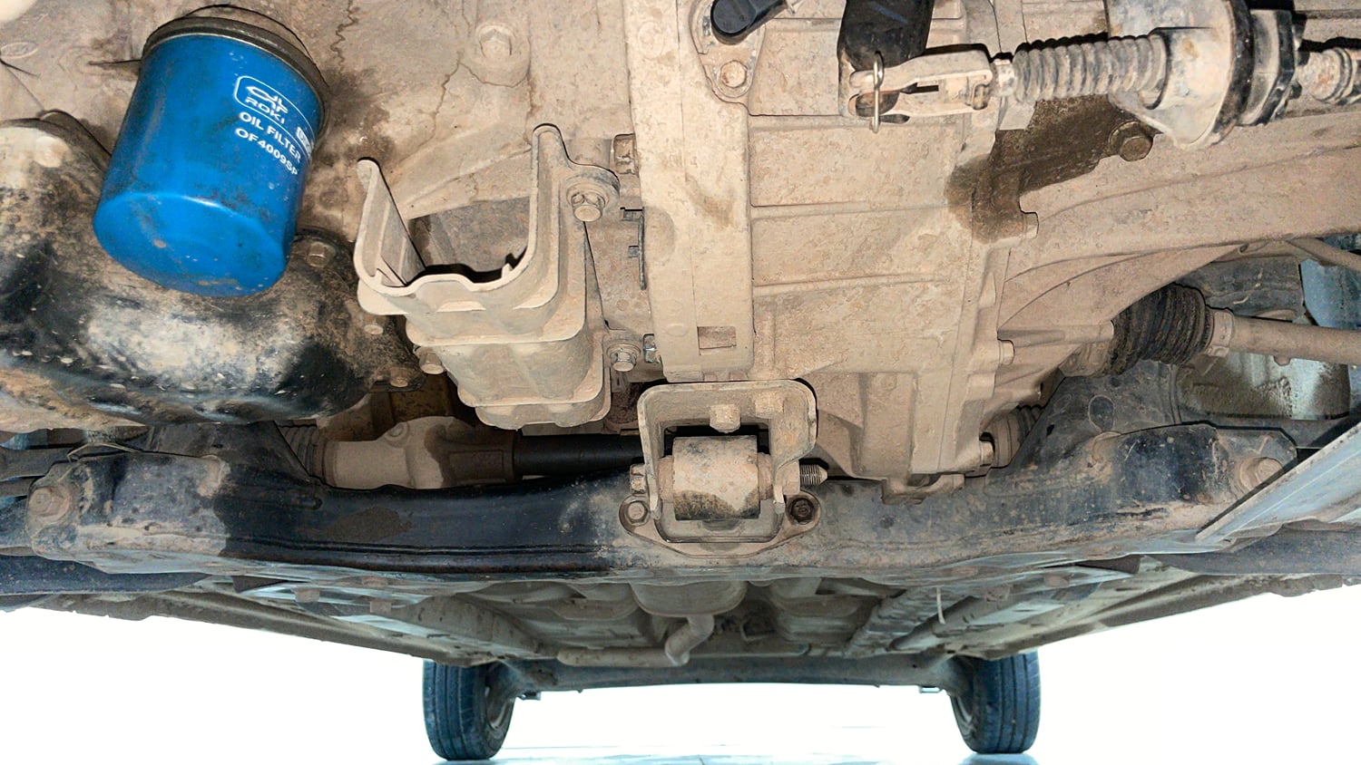 Used 2019 Hyundai Grand i10 Magna 1.2 Kappa VTVT Petrol Manual extra FRONT LEFT UNDERBODY VIEW
