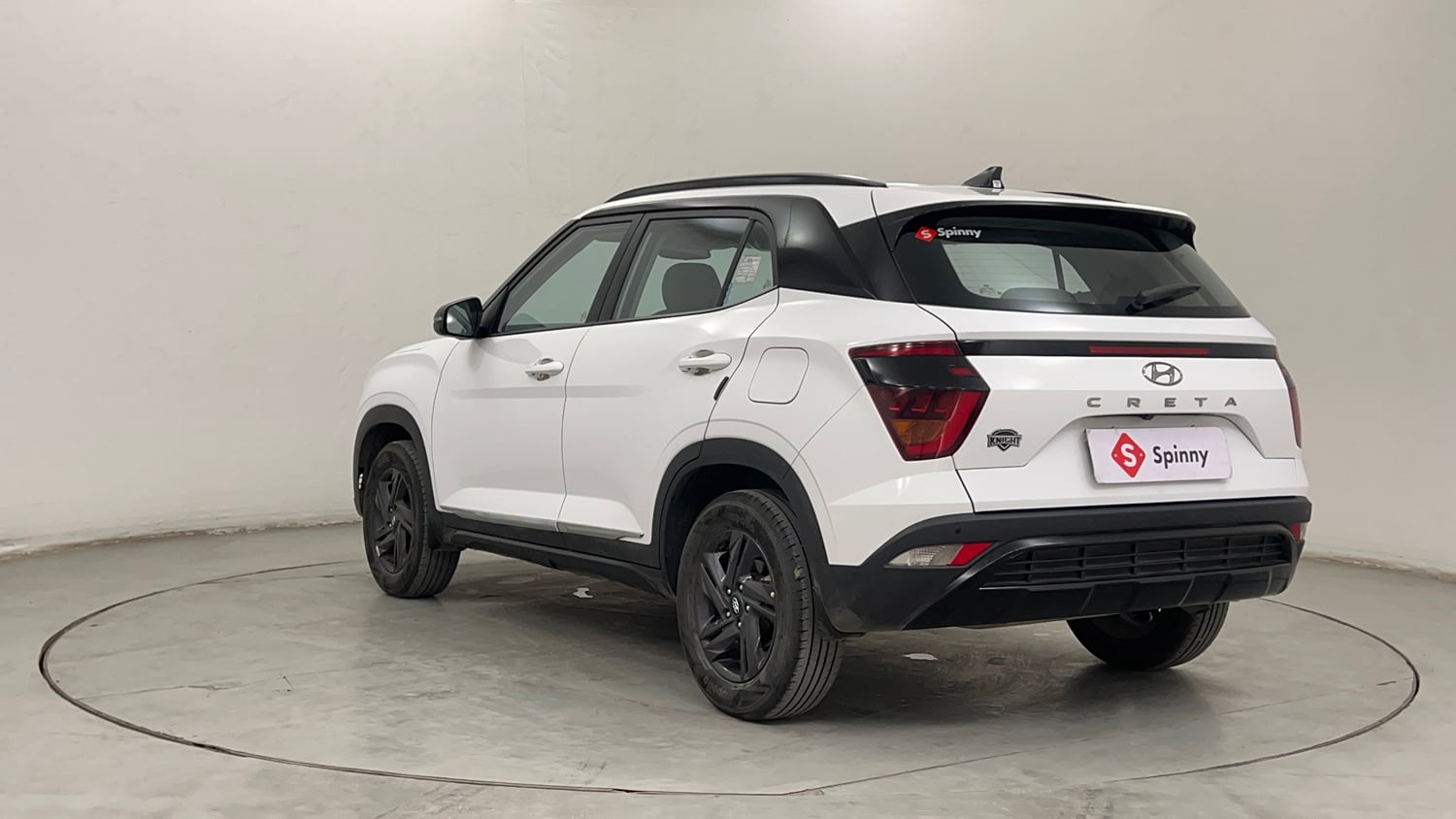 Used 2024 Hyundai Creta S Plus 1.5 Petrol Knight Petrol Manual exterior LEFT REAR CORNER VIEW