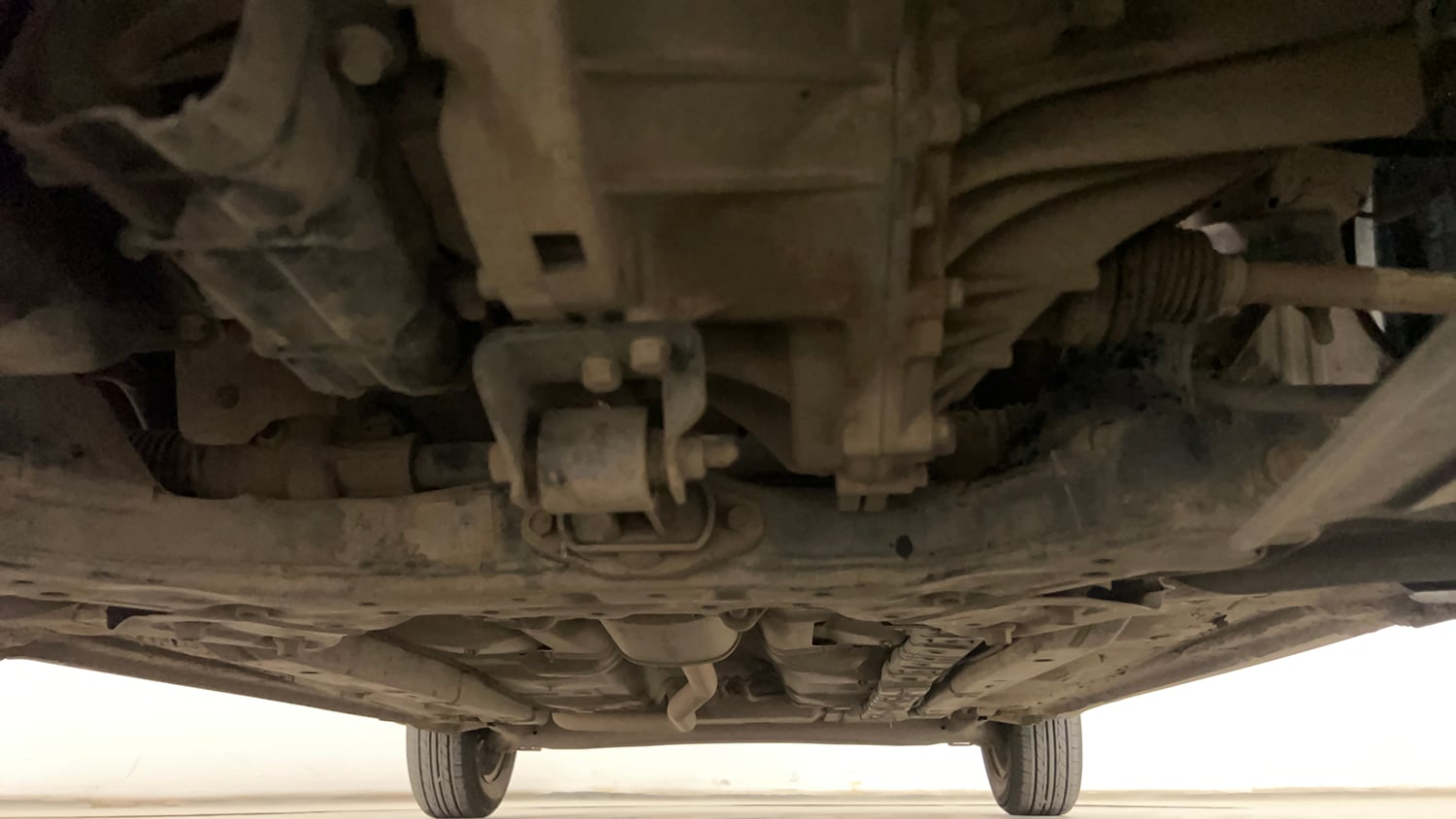 Used 2019 Hyundai Grand i10 Sportz 1.2 Kappa VTVT CNG (Outside Fitted) Cng Manual extra FRONT LEFT UNDERBODY VIEW