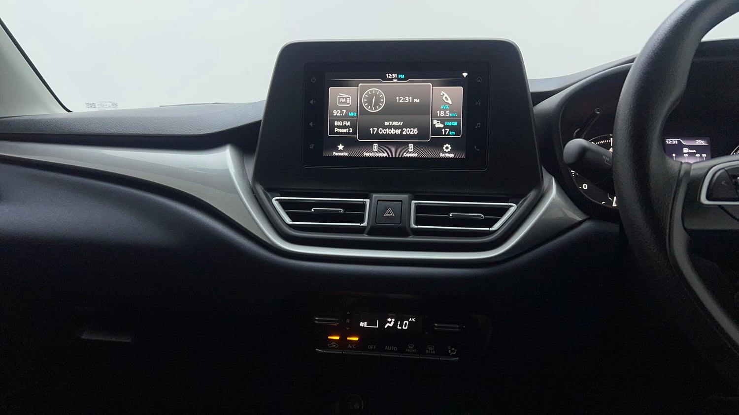 Used 2025 Maruti Suzuki Baleno Zeta MT Petrol Manual interior MUSIC SYSTEM & AC CONTROL VIEW