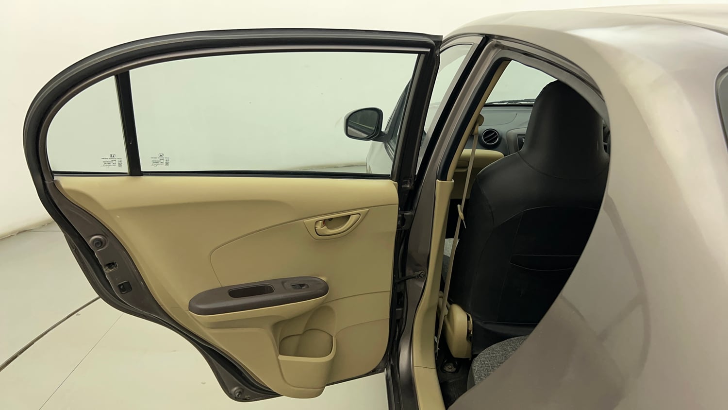Used 2013 Honda Amaze 1.2 S i-VTEC Petrol Manual interior LEFT REAR DOOR OPEN VIEW