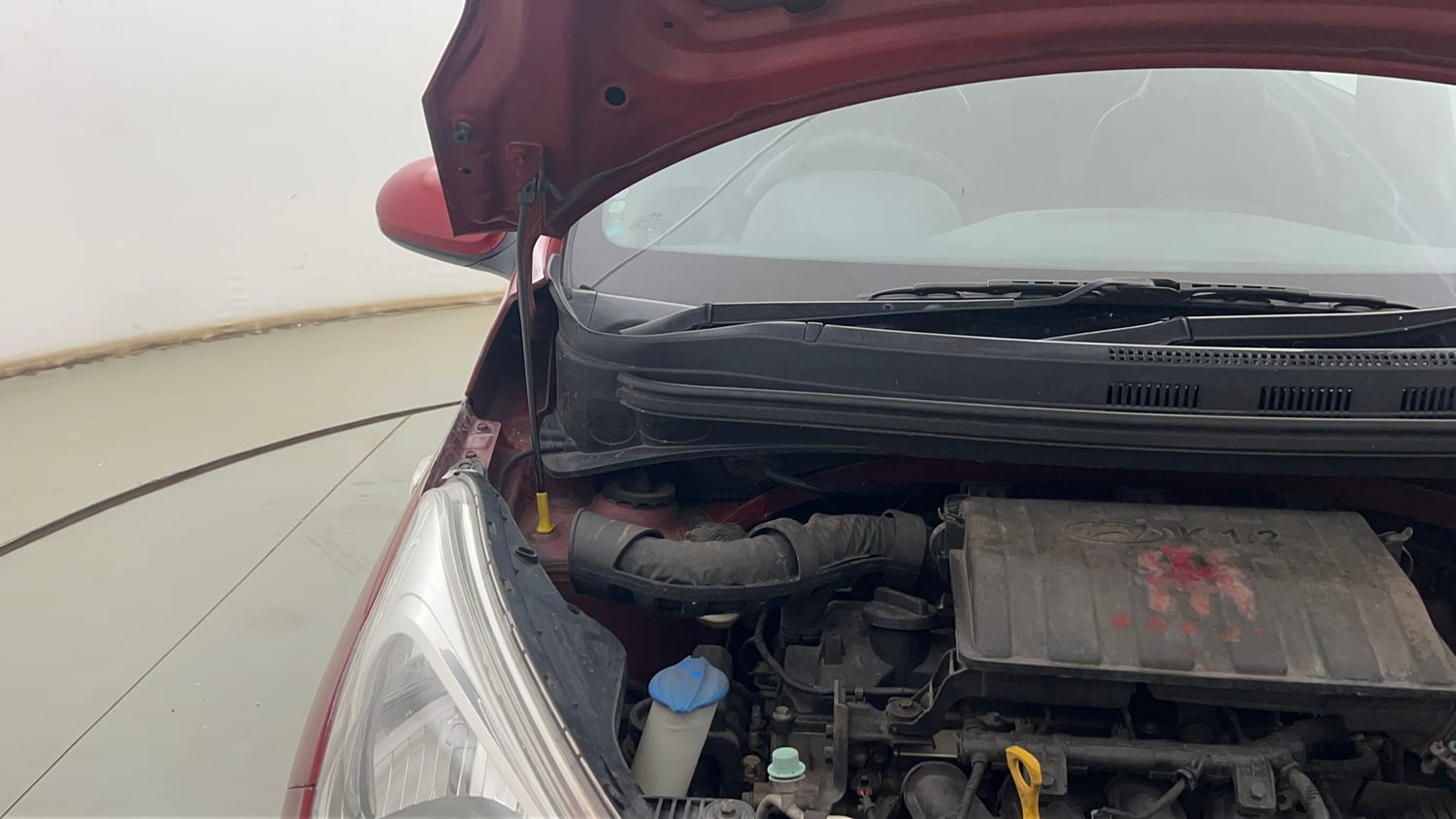 Used 2017 Hyundai Grand i10 Sportz 1.2 Kappa VTVT Petrol Manual engine ENGINE RIGHT SIDE HINGE & APRON VIEW