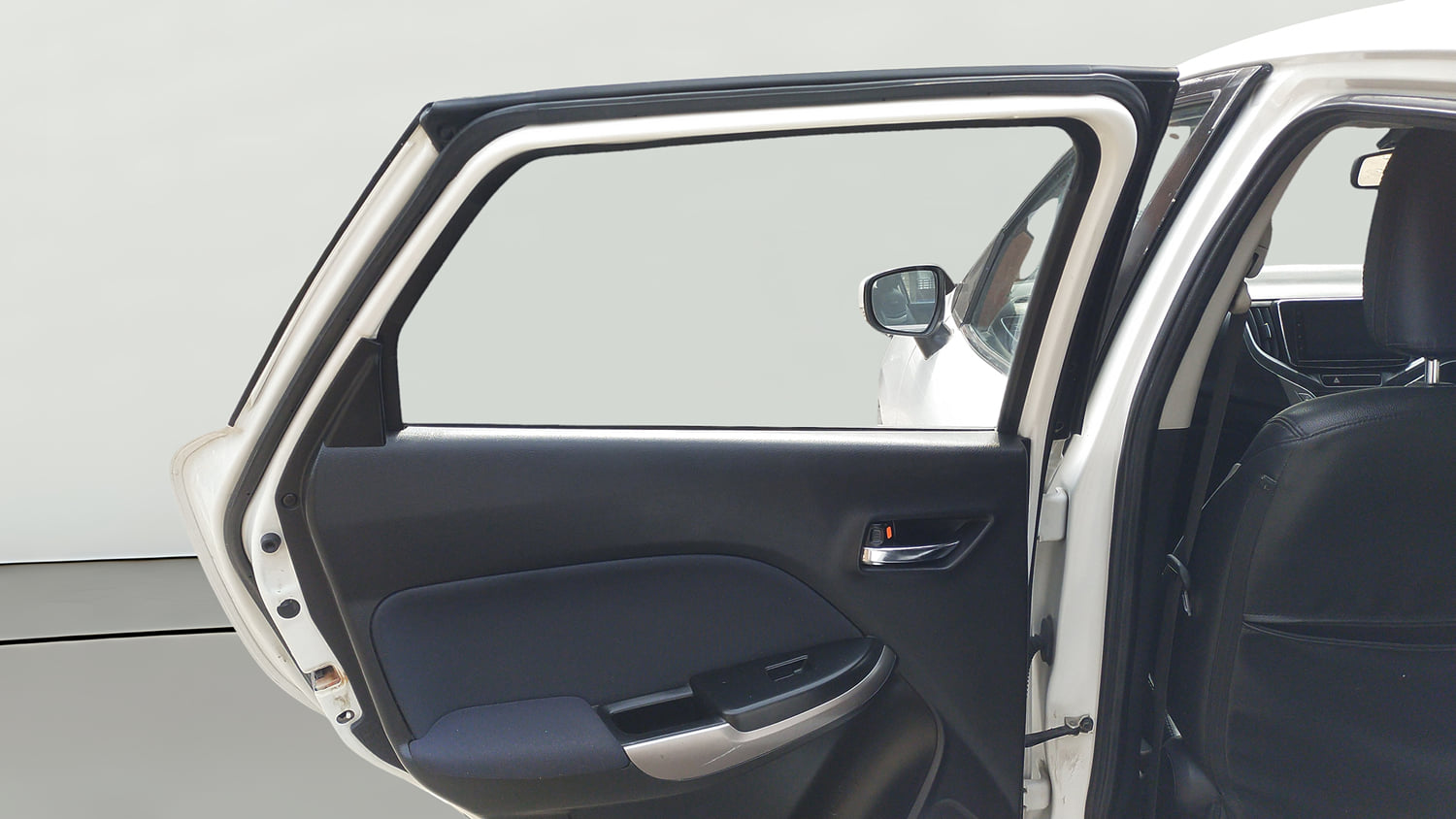 Used 2021 Maruti Suzuki Baleno Zeta Petrol Manual interior LEFT REAR DOOR OPEN VIEW