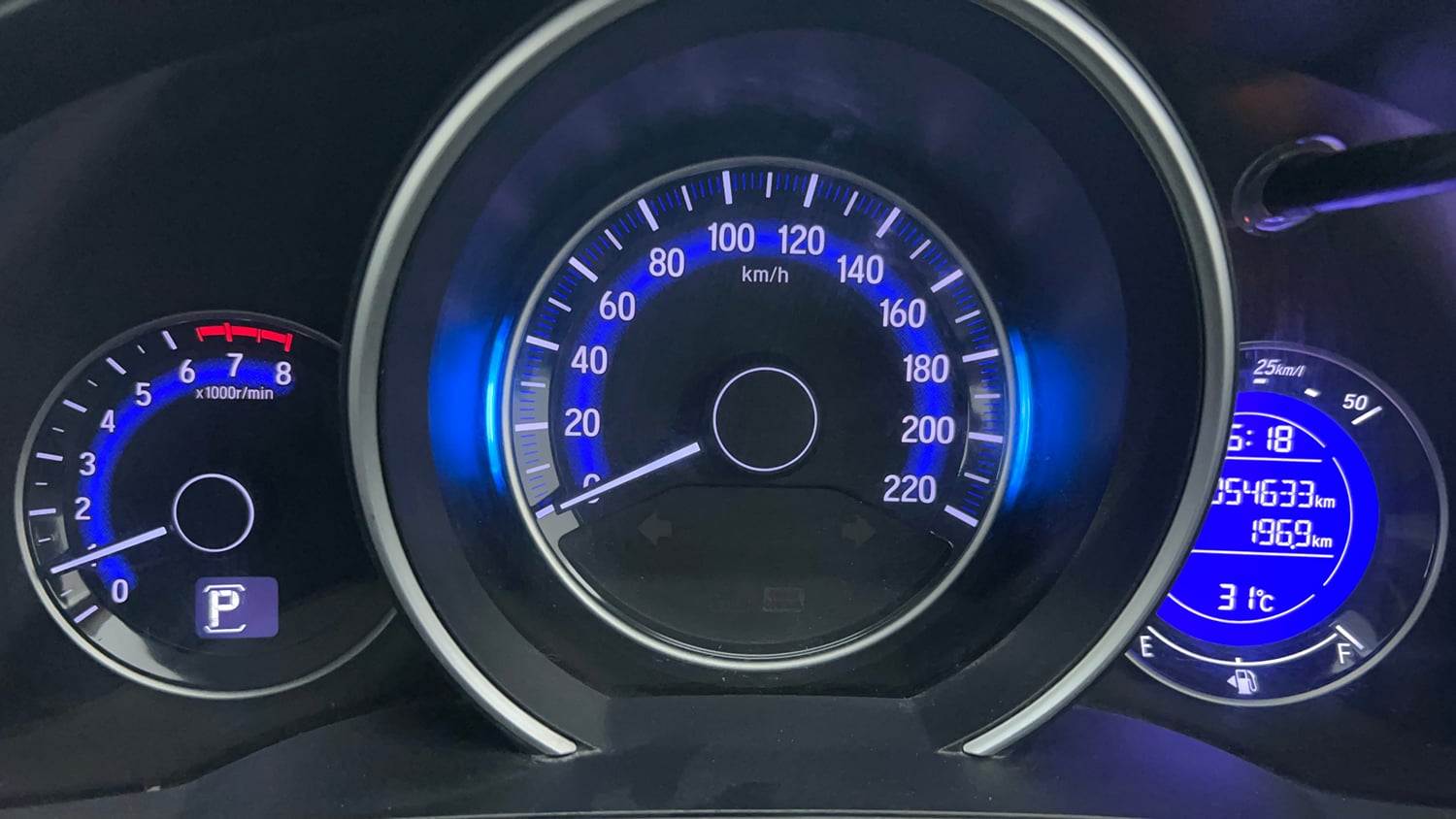 Used 2019 Honda Jazz V CVT Petrol Petrol Automatic interior CLUSTERMETER VIEW