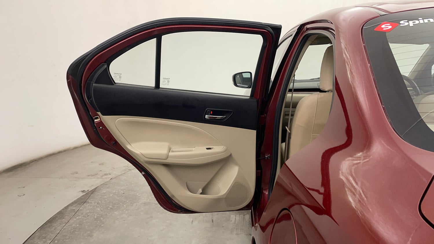 Used 2017 Maruti Suzuki Dzire ZXi AMT Petrol Automatic interior LEFT REAR DOOR OPEN VIEW