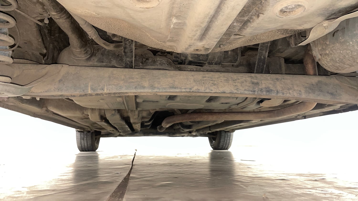 Used 2017 Hyundai Elite i20 Sportz 1.2 Petrol Manual extra REAR UNDERBODY VIEW (TAKEN FROM REAR)