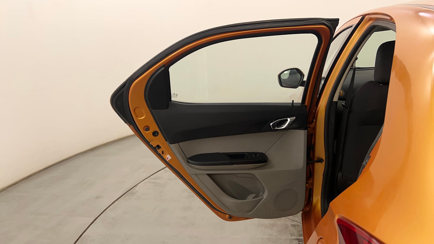 Used 2016 Tata Tiago Revotron XZ Petrol Manual interior LEFT REAR DOOR OPEN VIEW