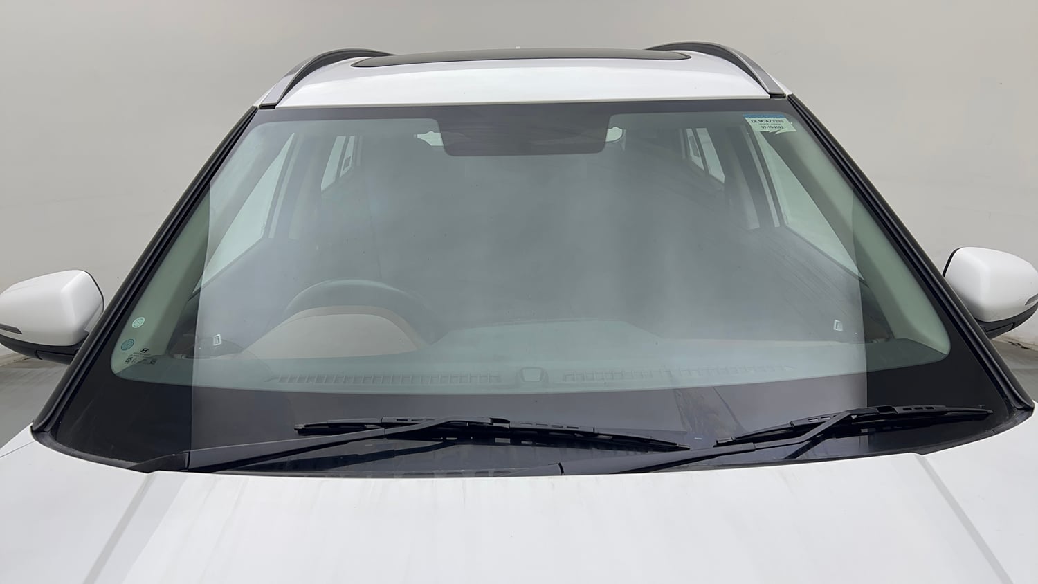 Used 2022 Hyundai Alcazar Prestige Exe (O) 7 STR 1.5 Diesel AT Diesel Automatic exterior FRONT WINDSHIELD VIEW