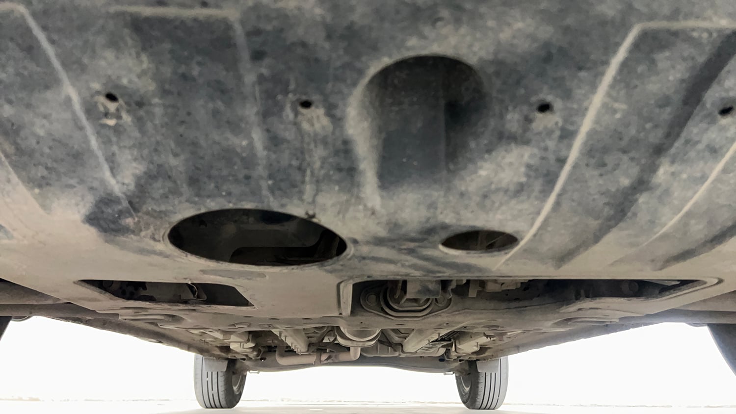 Used 2024 Hyundai Creta S Plus 1.5 Petrol Knight Petrol Manual extra FRONT LEFT UNDERBODY VIEW