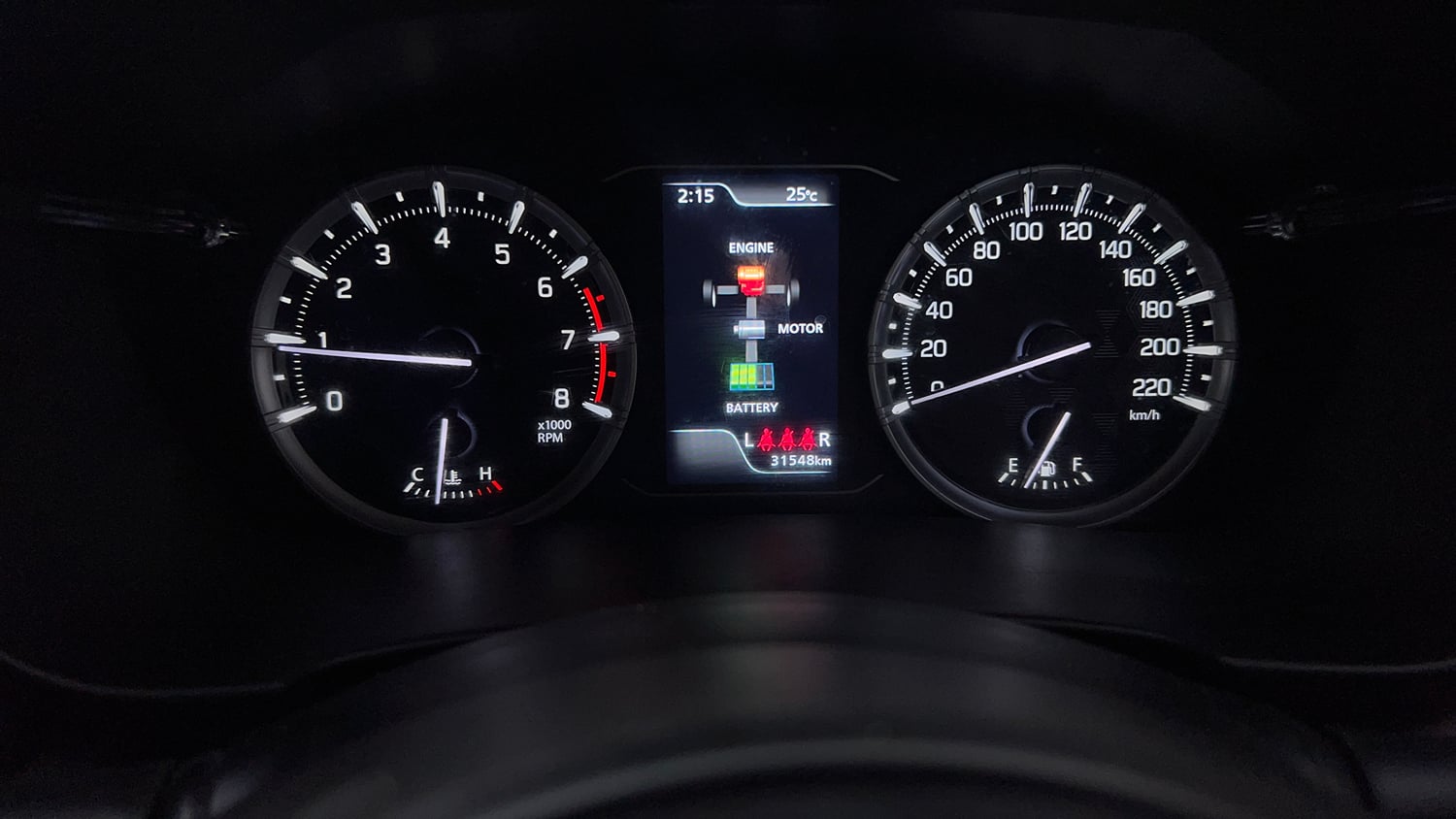 Used 2024 Maruti Suzuki Grand Vitara Delta Smart Hybrid Petrol Manual interior CLUSTERMETER VIEW