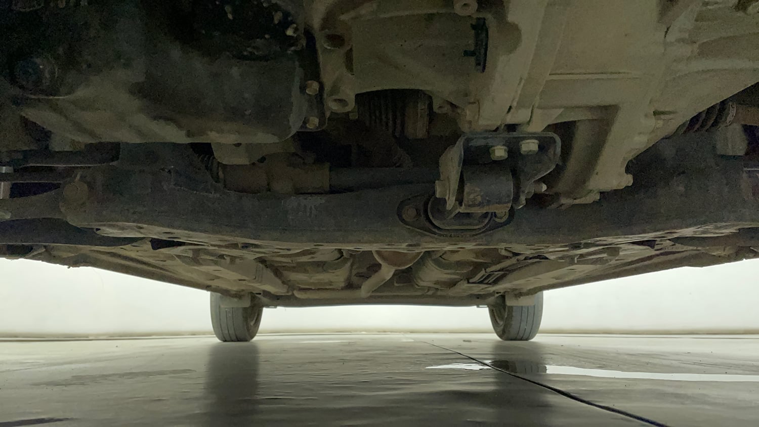 Used 2024 Hyundai Grand i10 Nios Corporate1.2 Kappa Petrol Manual extra FRONT LEFT UNDERBODY VIEW