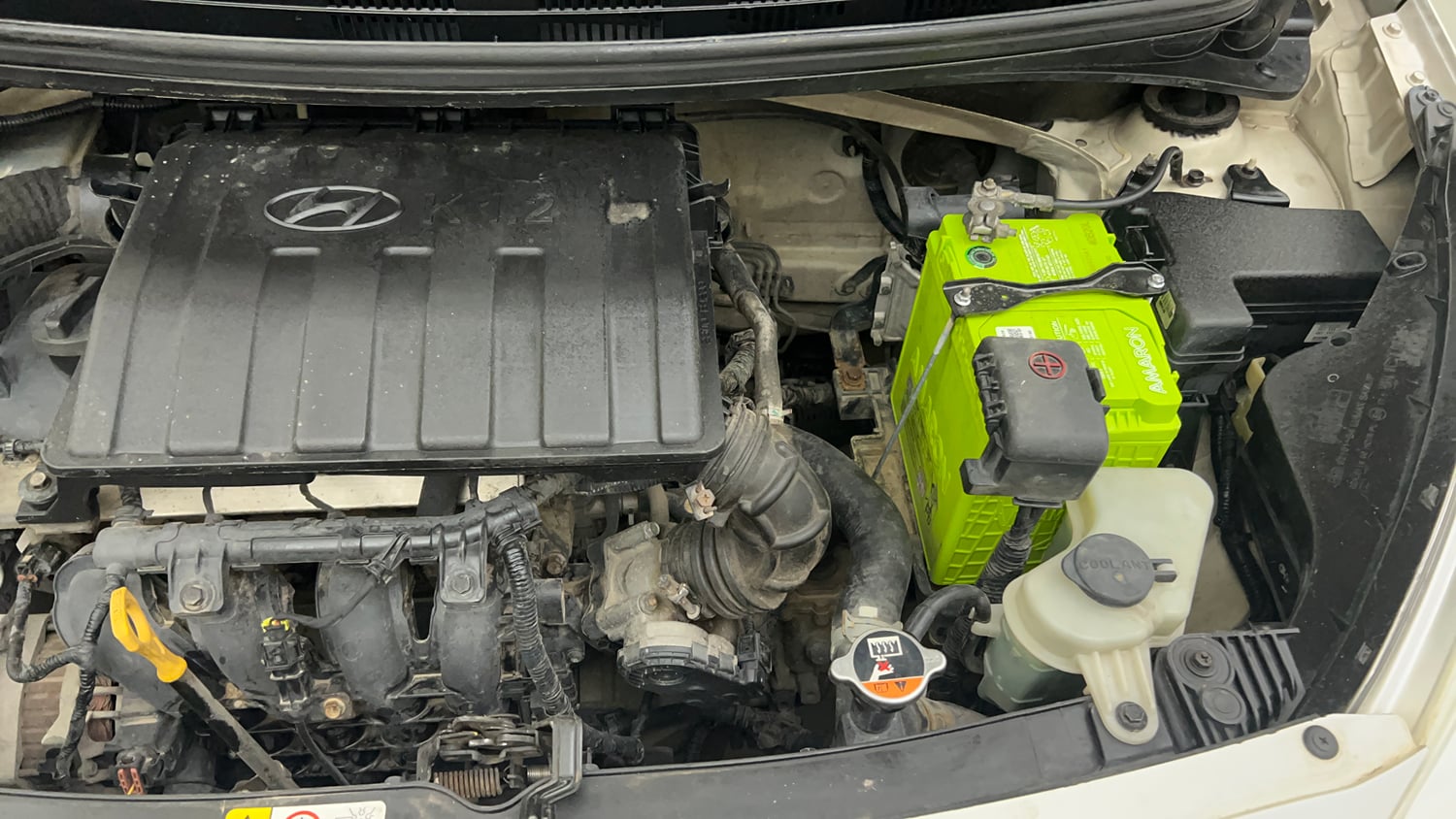 Used 2015 Hyundai Grand i10 Magna 1.2 Kappa VTVT Petrol Manual engine ENGINE LEFT SIDE VIEW