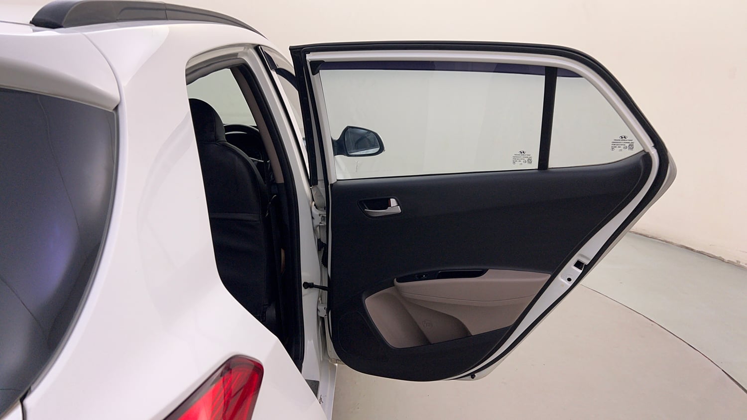 Used 2014 Hyundai Grand i10 Sportz 1.2 Kappa VTVT Petrol Manual interior RIGHT REAR DOOR OPEN VIEW