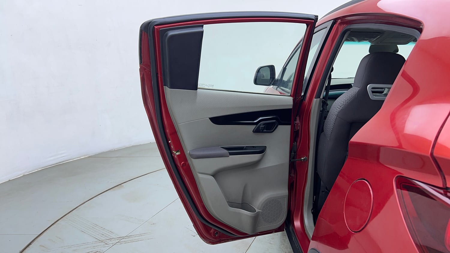 Used 2017 Mahindra KUV100 K6 6 STR Petrol Manual interior LEFT REAR DOOR OPEN VIEW