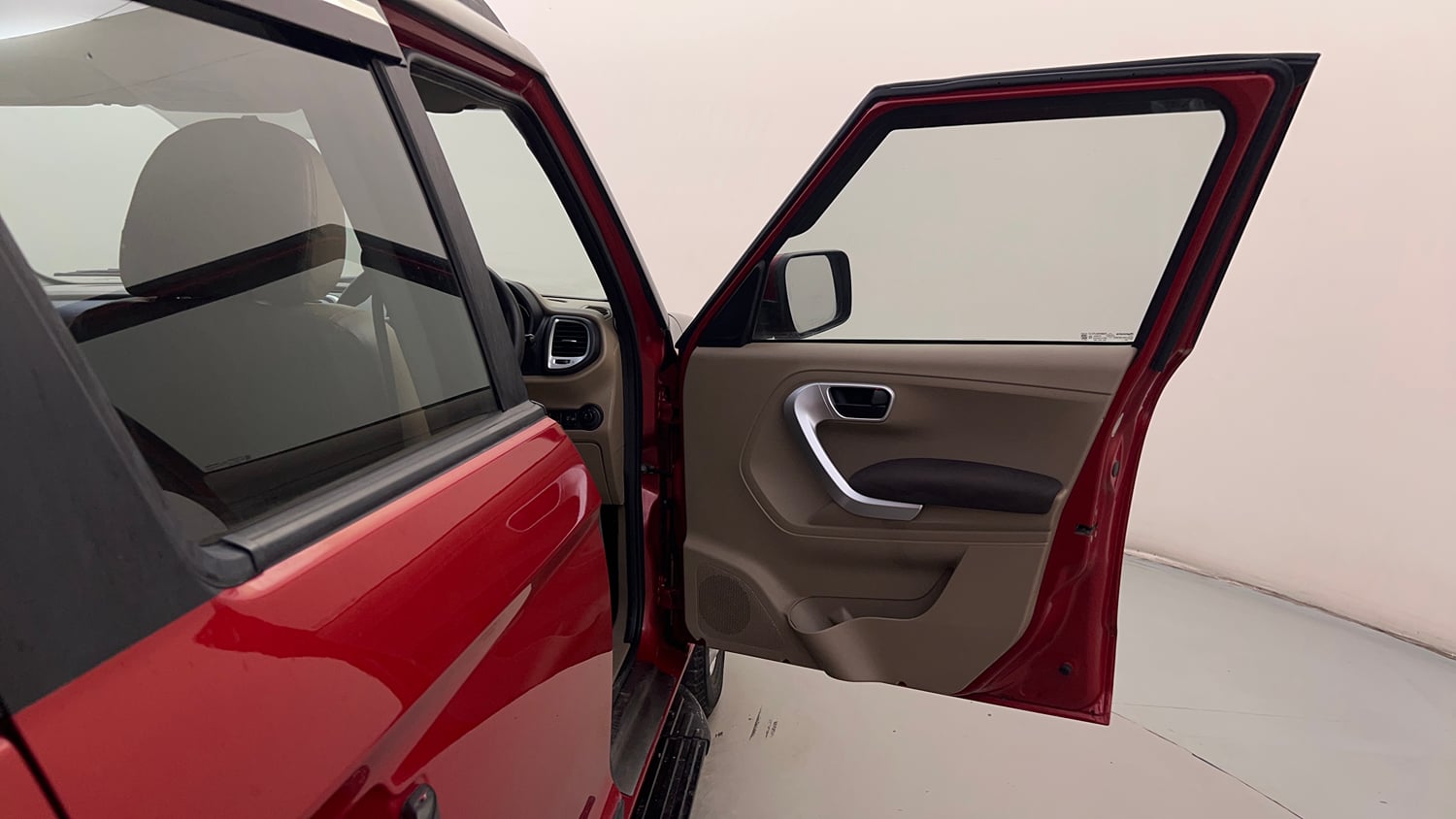 Used 2016 Mahindra TUV300 T8 Diesel Manual interior RIGHT FRONT DOOR OPEN VIEW