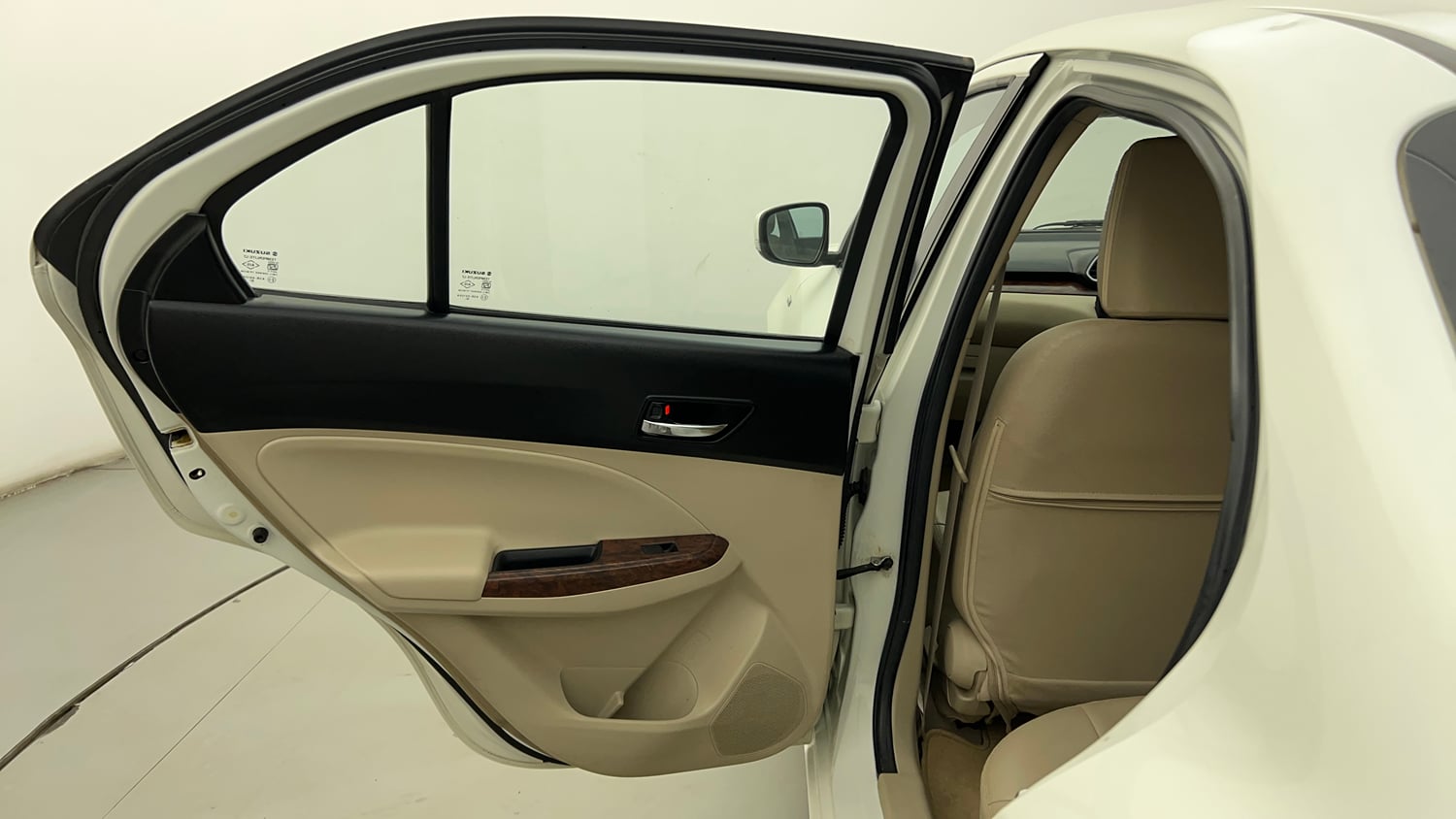 Used 2019 Maruti Suzuki Dzire VXi AMT Petrol Automatic interior LEFT REAR DOOR OPEN VIEW