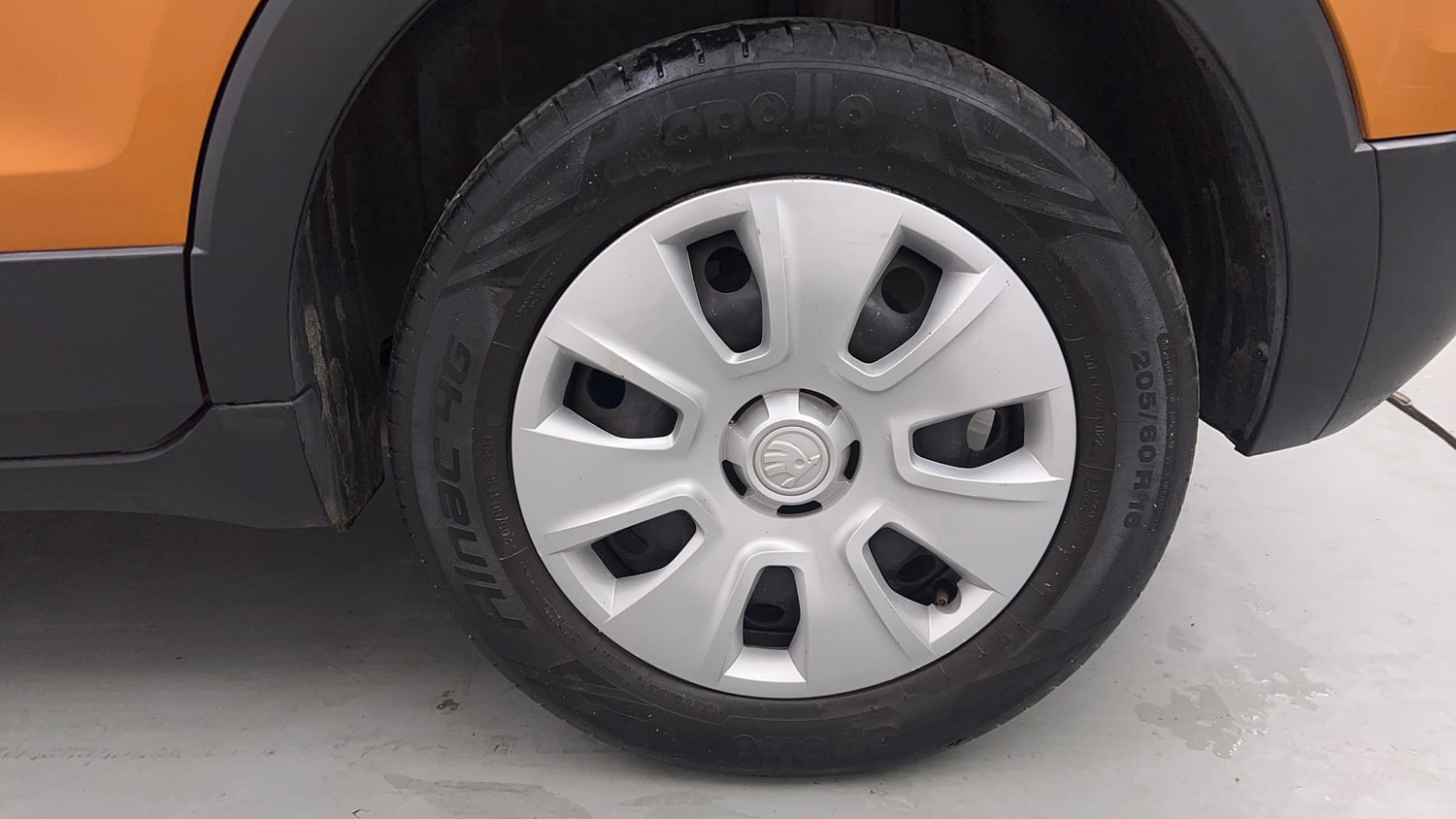 Used 2022 Skoda Kushaq Active 1.0 TSI MT Petrol Manual tyres LEFT REAR TYRE RIM VIEW