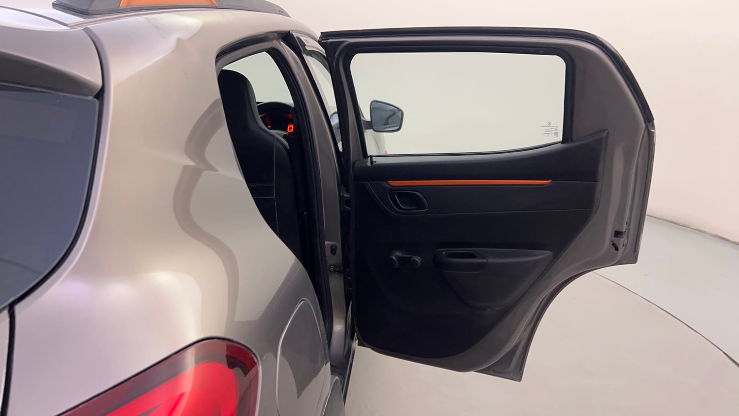 Used 2018 Renault Kwid CLIMBER 1.0 AMT Petrol Automatic interior RIGHT REAR DOOR OPEN VIEW