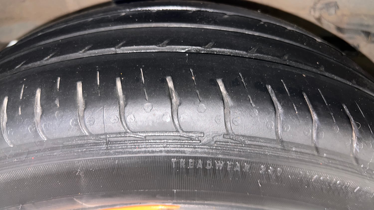 Used 2022 Tata Tiago XZ Plus Petrol Manual tyres RIGHT REAR TYRE TREAD VIEW