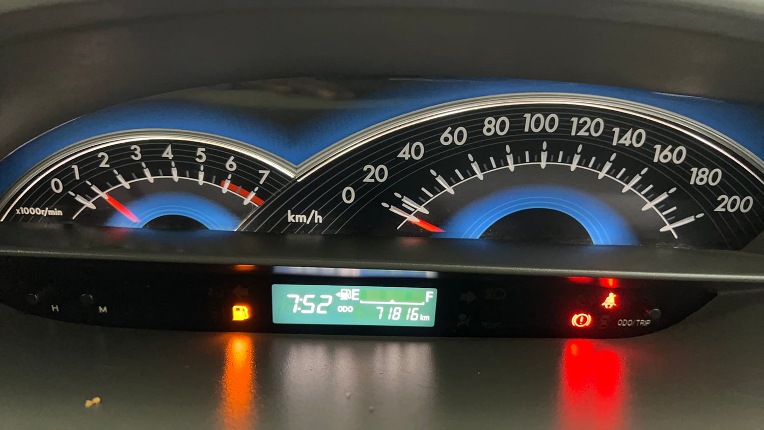 Used 2015 Toyota Etios Liva V Petrol Manual interior CLUSTERMETER VIEW